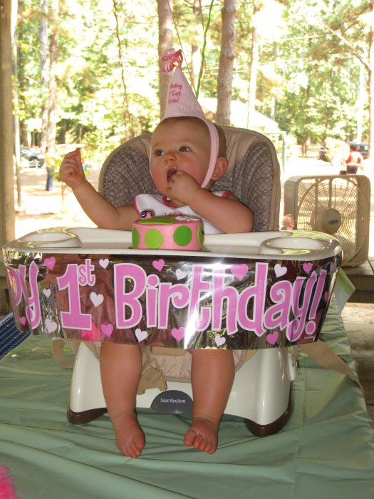 About to smash the cake