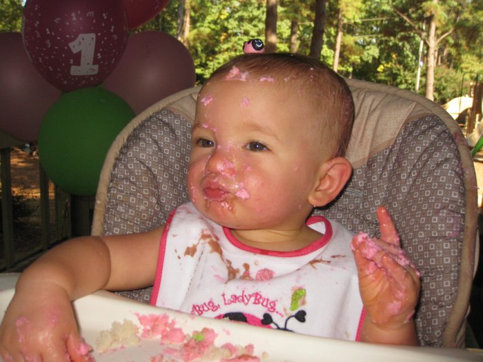 Wearing cake