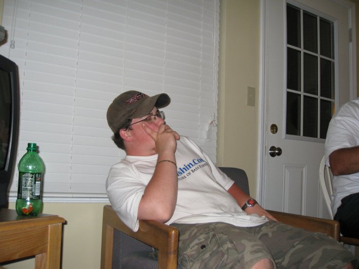 Anthony (Bigbassin144) trying to stay awake.