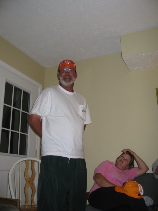John trying a new hat on for size.