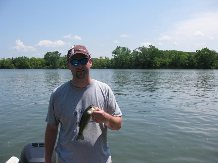 I caught a couple of fish while we were out there.
