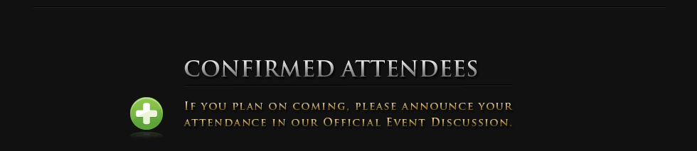 Confirmed Attendees