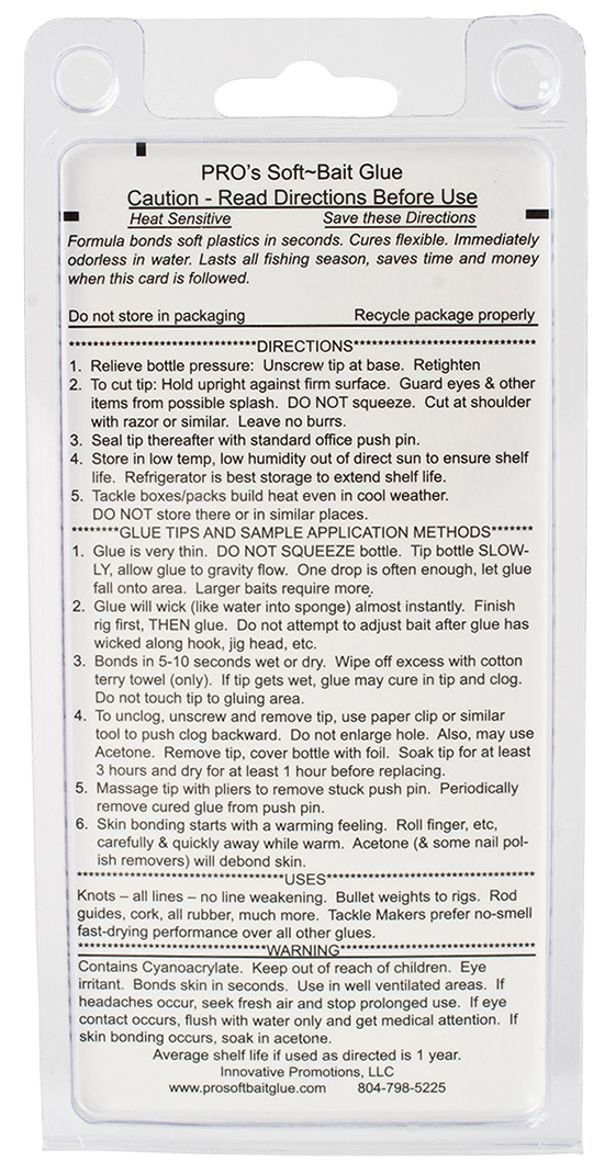 Photos of PRO's SoftBait Glue