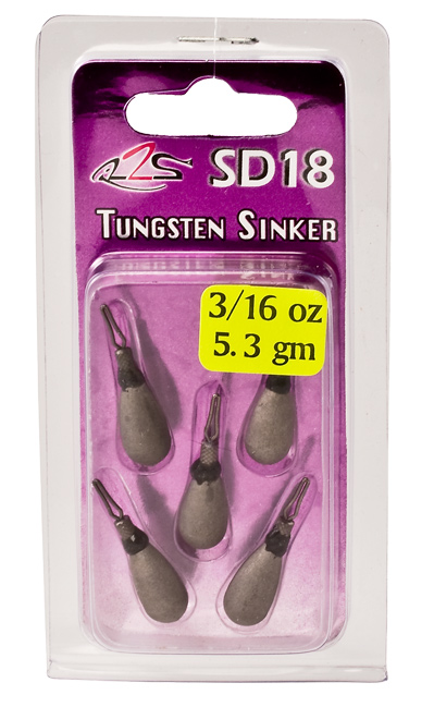 Tungsten Tear Drop Sinkers 1