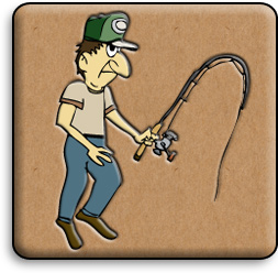 Cartoon of Fisherman