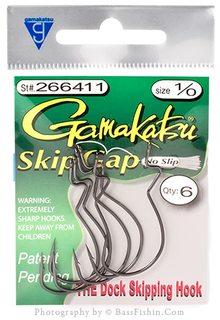 gamakatsu skip gap hook 266411-25 1/0 dock skipping hook value pack 25 per pack 
