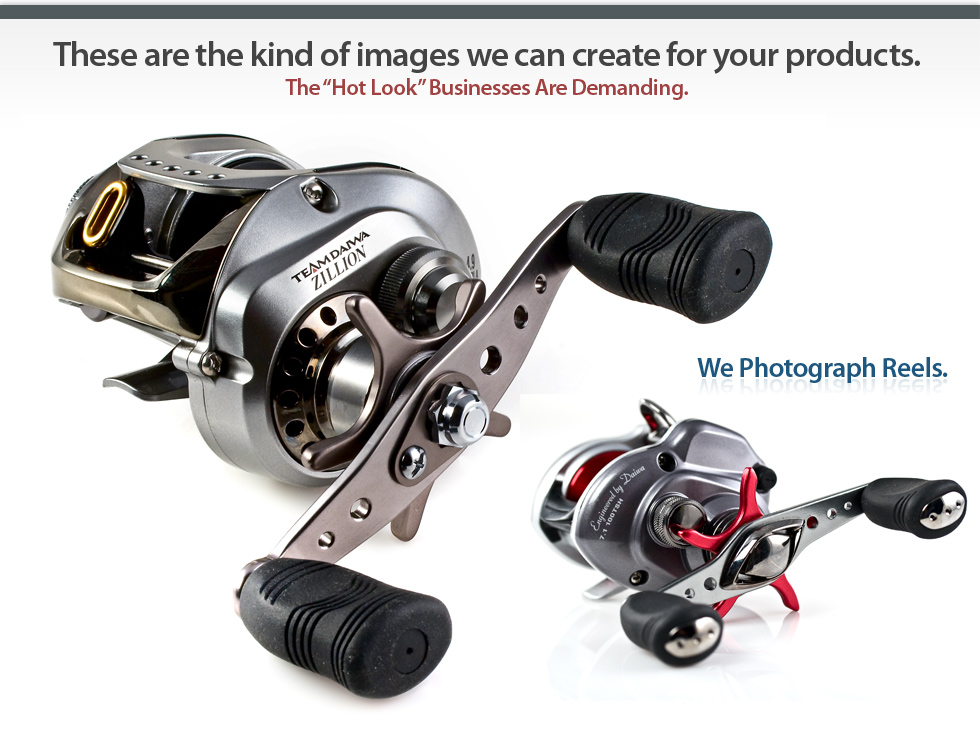Fishing Product Photography : Lures, Reels, Rods, Tackle and more.